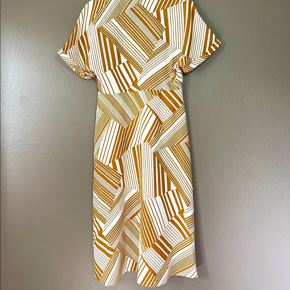 Lulu’s Mustard Yellow Button up Midi Dress - Picture 3 of 3